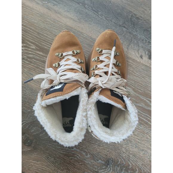 Sorel‎ Women's Fur Lined Brown Sneaker size 6.5 #1 - Picture 5 of 5